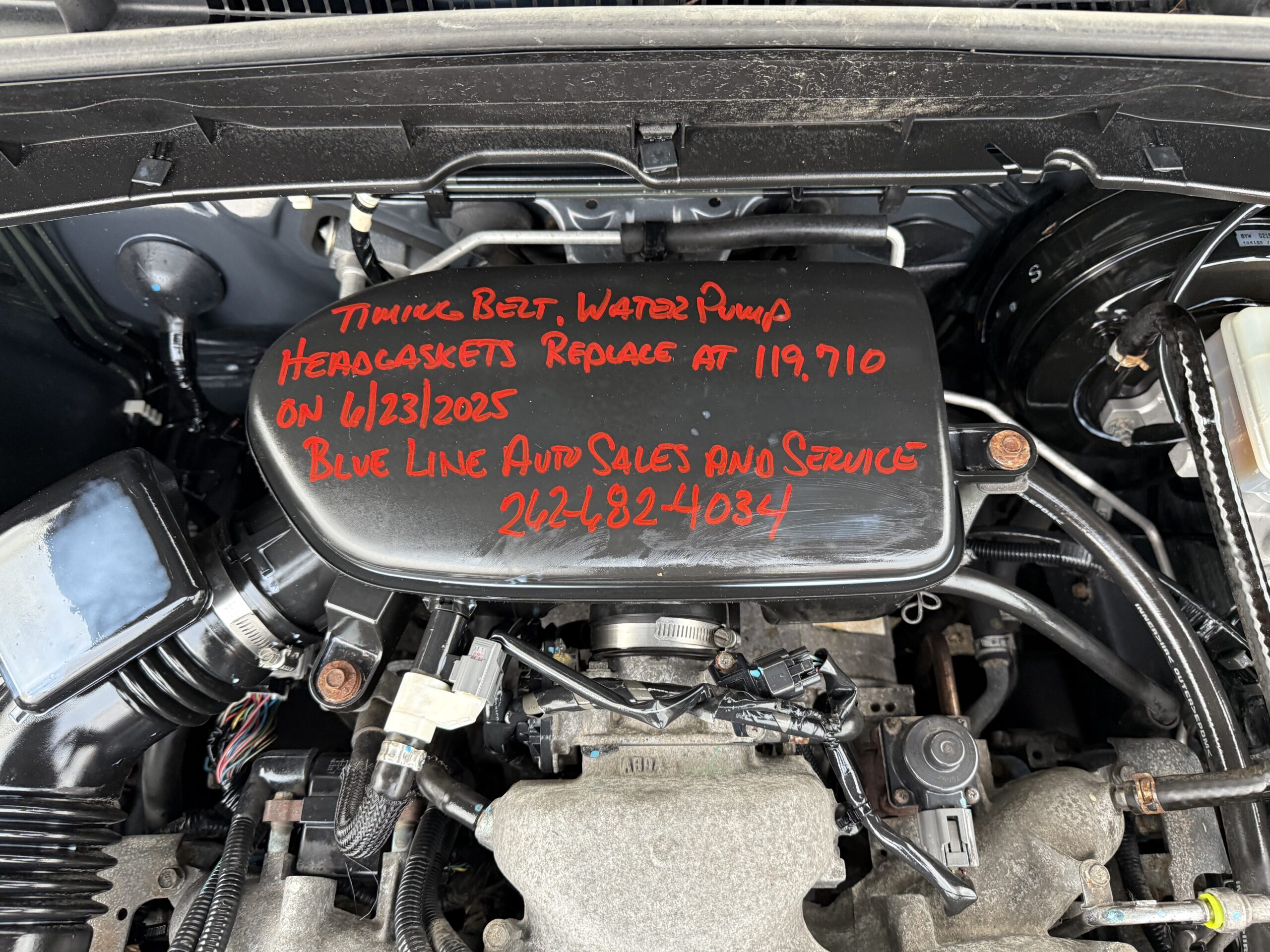
								2009 Subaru Forester 2.5X. Timing Belt Water Pump Head Gaskets replaced full									